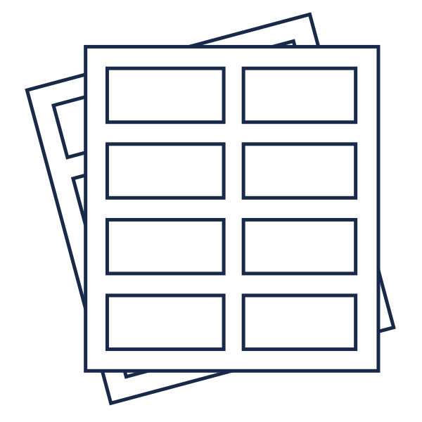 sheet labels icon