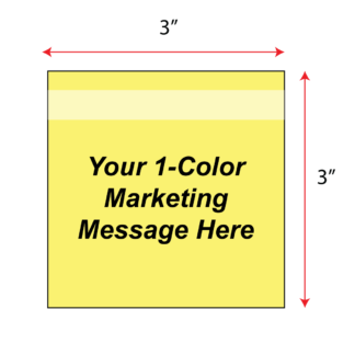 3" x 3" Repositionable Labels - Yellow - 15,000 Labels
