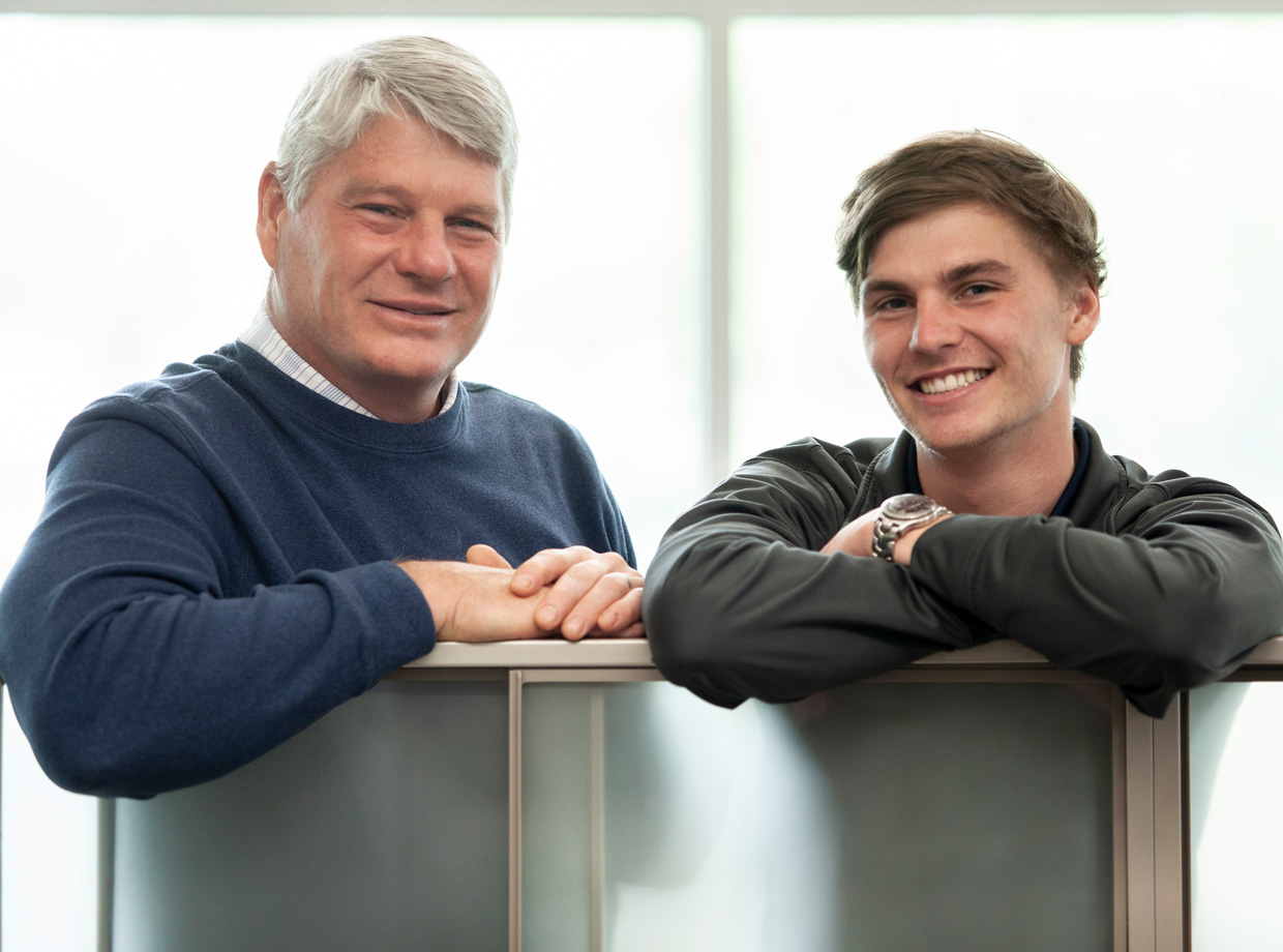 Lauterbach men smiling at camera