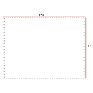 14.875" x 11" Heat Seal Labels - White - 2,000 Labels