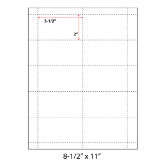 3.5" x 2" Tag - White - 500 Sheets
