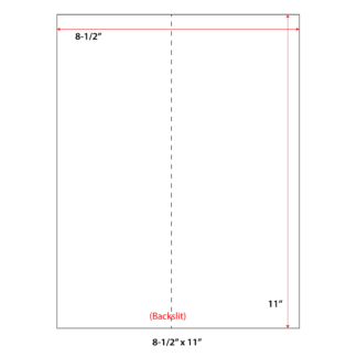 8.5" x 11" Laser Sheets - White - 100 Sheets