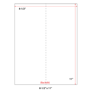 8.5" x 11" Laser Sheets - White - 1,000 Sheets