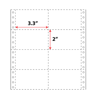 3.3" x 2" Tag - White - 10,000 Tags