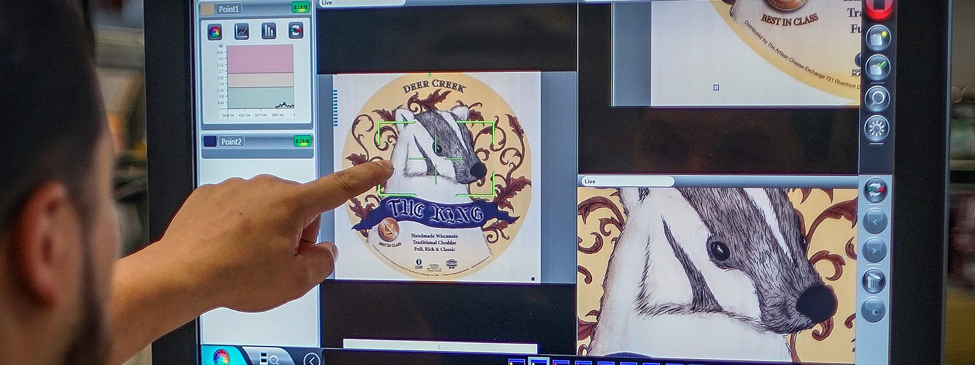 Markets screen with design